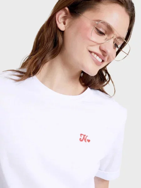 Футболка Naf Naf біла