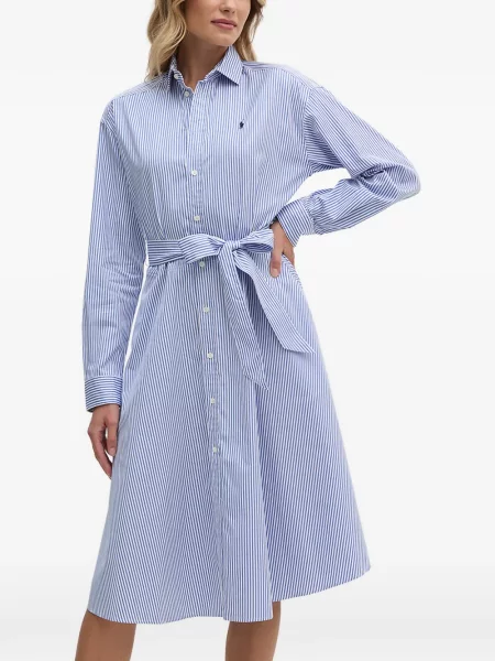Tricou Polo Ralph Lauren din piele până la genunchi de costum albastru