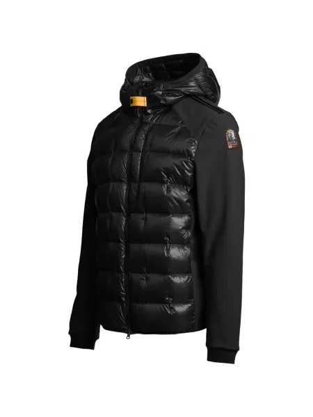 Geacă cu puf Parajumpers cu glugă negru