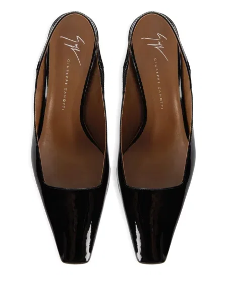 Pantofi cu toc Giuseppe Zanotti slingback negru