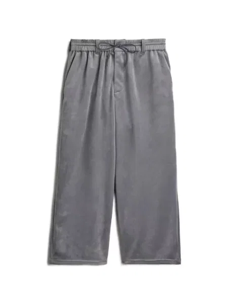 Pantaloni Y-3 de catifea cu cordon gri