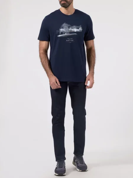 Футболка Aeronautica Militare синя