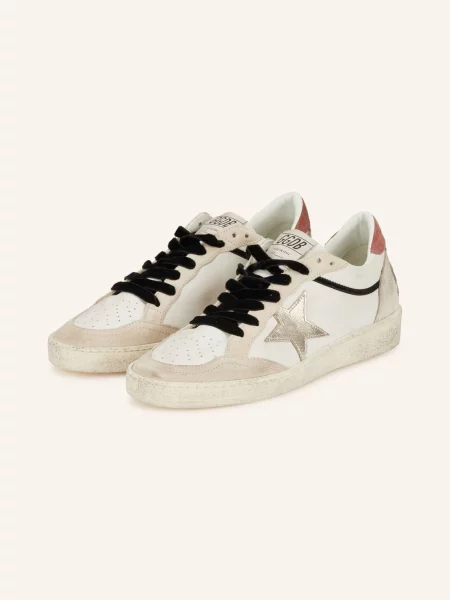 Golden Goose Tenisky Ball Star krémová režná zlatá