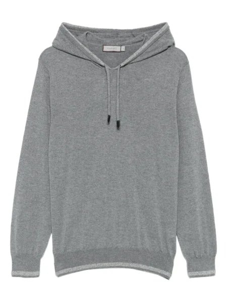 Mikina s kapucí Canali šedá