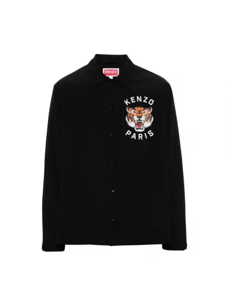Kenzo kurtka Lucky Tiger Padded Coach przejściowa czarny