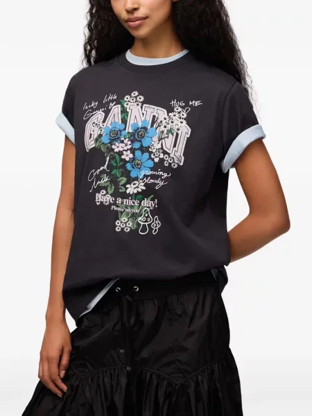 Tricou Ganni negru