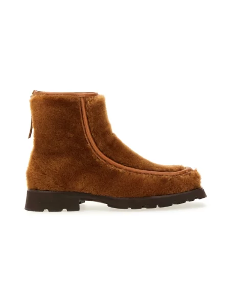 Buty do kostki Hereu skórzane brązowe