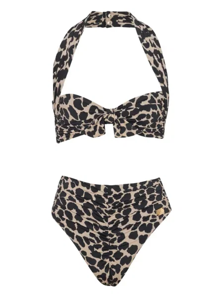 Bikini Balmain cu imagine cu model leopard