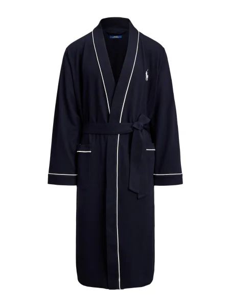 Polo Ralph Lauren Halat de baie lung bleumarin alb