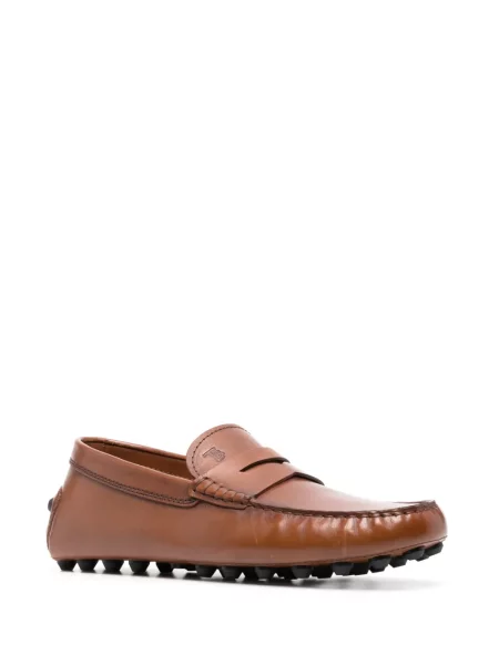 Iš natūralios odos mokasinai Tod's ruda