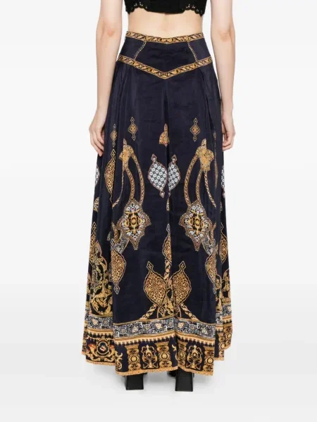 Fusta plisata Camilla plisată albastru