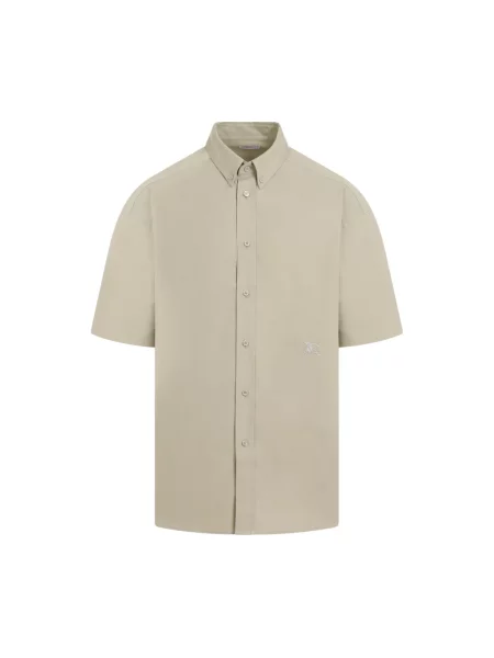 Koszula z krótkim rękawem Burberry beżowa