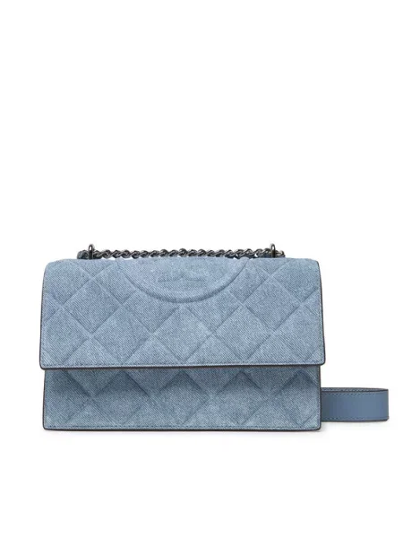 Ročna torba Tory Burch modra