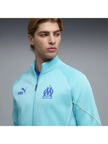 PUMA kurtka Olympique Marsylia KING Anthem Odzież S niebieski