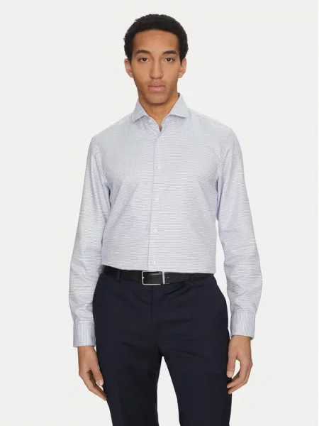 BOSS Košile C-Hal Casual Fit modrá
