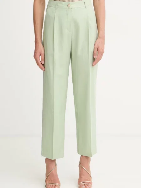 Morgan pantaloni chinos pentru femei cu lyocell PMEDI.F verde