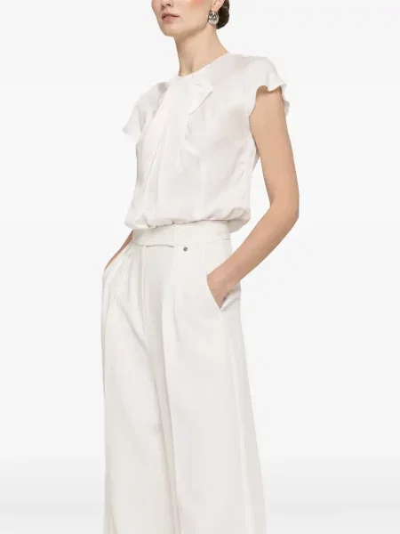 Bluză Nissa plisată alb