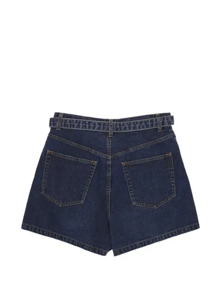 Cu centură pantaloni scurți Sacai albastru