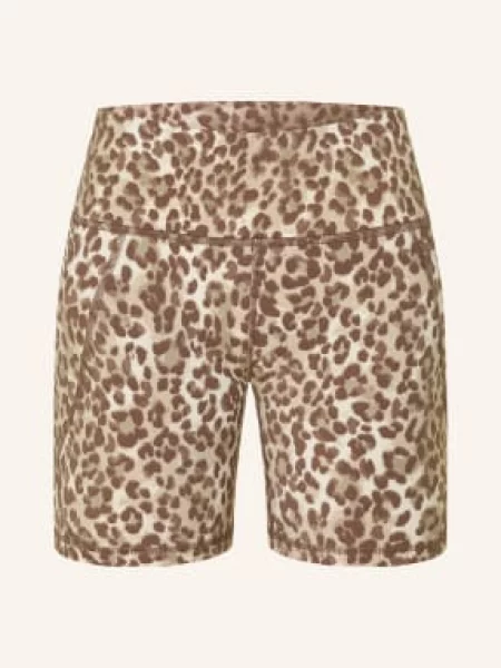 Sweaty Betty Legíny Power 6" / hnědá / krémová béžová
