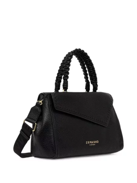 Geantă shopper Ermanno Firenze țesută negru