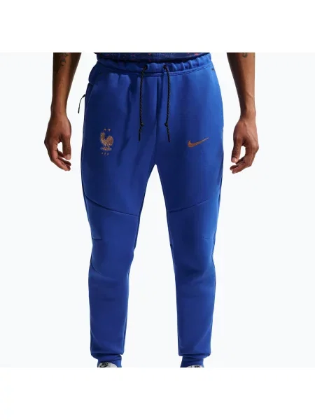 Pantaloni de fotbal pentru bărbați Nike FFF Tech Fleece Joggers game royal/metallic copper