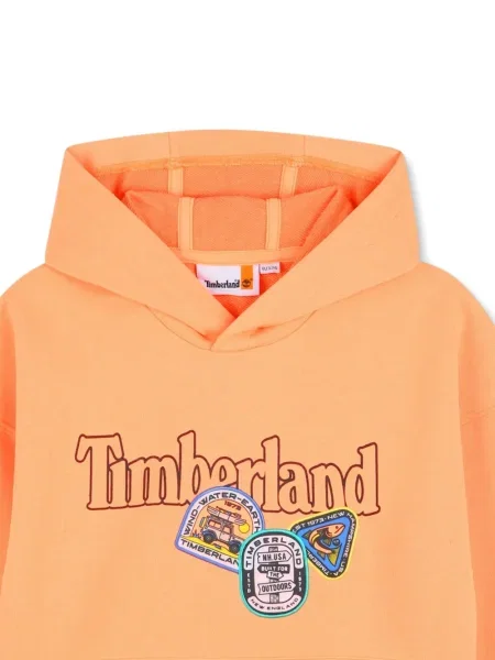 Dětska mikina s kapucí Timberland oranžová