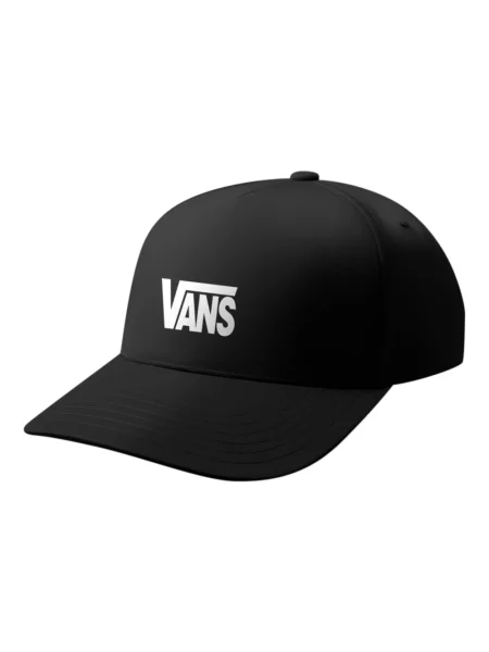Czapka z daszkiem Vans ze stretchu z logo czarna