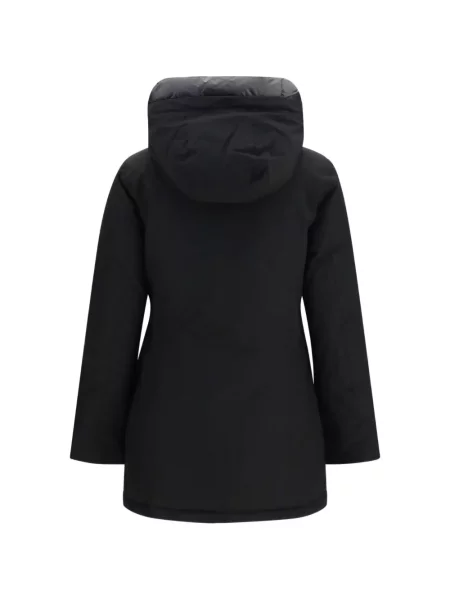 Palton Woolrich cu glugă negru