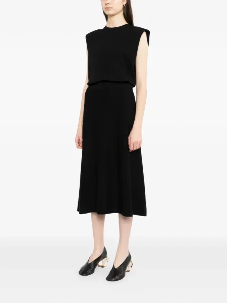 Rochie Less fără mâneci negru