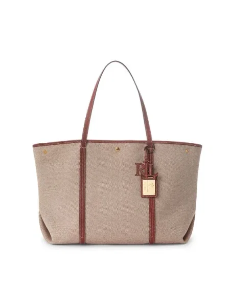 Geantă de mână Lauren Ralph Lauren maro