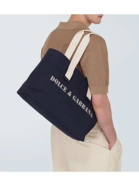 Geantă Dolce&gabbana din canvas albastru