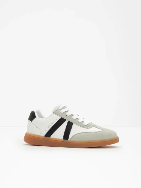 Sneakersy marki Tom Tailor w stylu retro białe