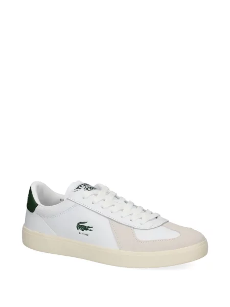 Sneakerși Lacoste din piele alb