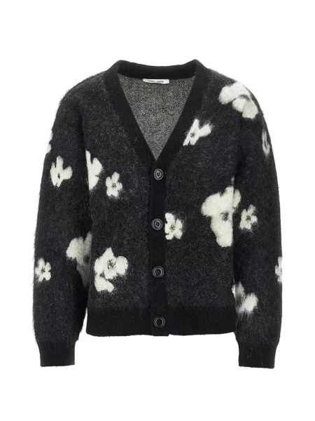 Cardigan Cmmn Swdn cu model floral negru