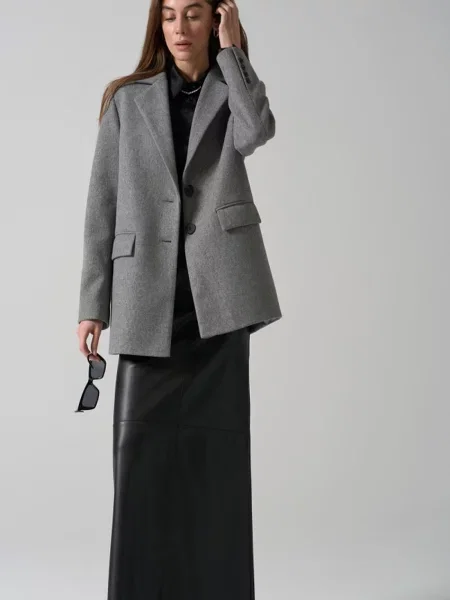 Пальто TrikoBakh кашемір сірий