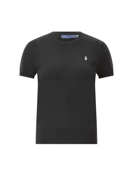Sweter Polo Ralph Lauren z krótkim rękawem czarny