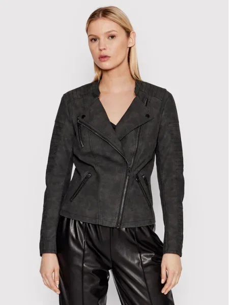 ONLY Geacă din imitație de piele Ava negru