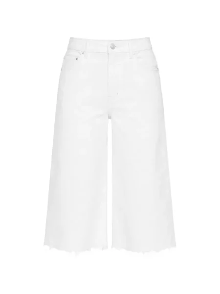 Szorty jeansowe Mother białe