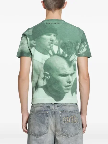 Tricou Dagger tricotate verde