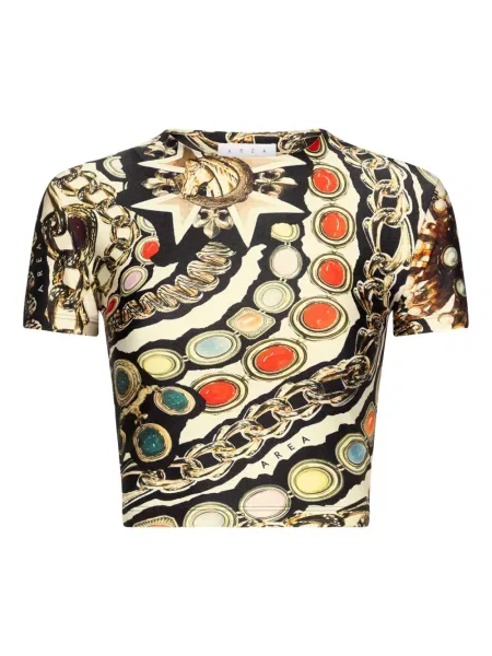 Koszulka Area z nadrukiem o krotszym kroju