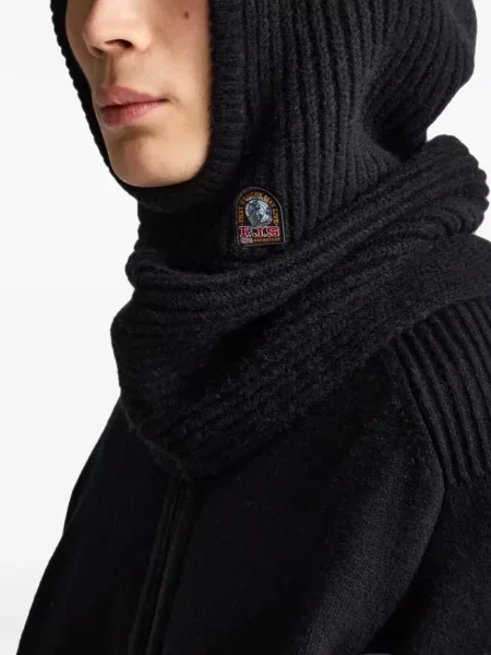Căciulă Parajumpers tricotate cu autograf negru