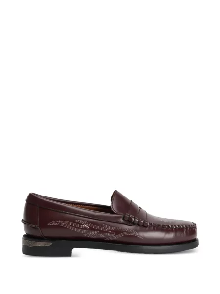 Loafersy Sebago skórzane brązowe