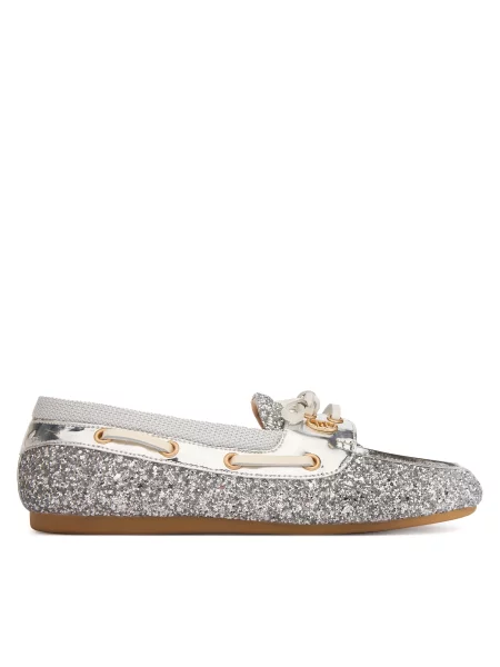 Liu Jo Mokasini Skipper 01 srebrna