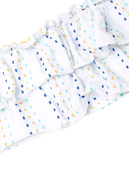 Bikini Solid & Striped w paski żółty