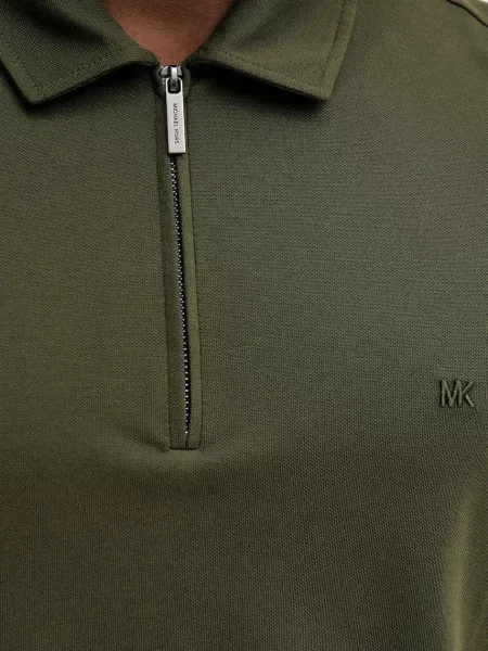 Однотонное поло Michael Kors синее