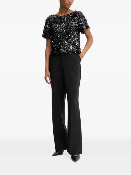 Scurt top Haveone cu paiete negru