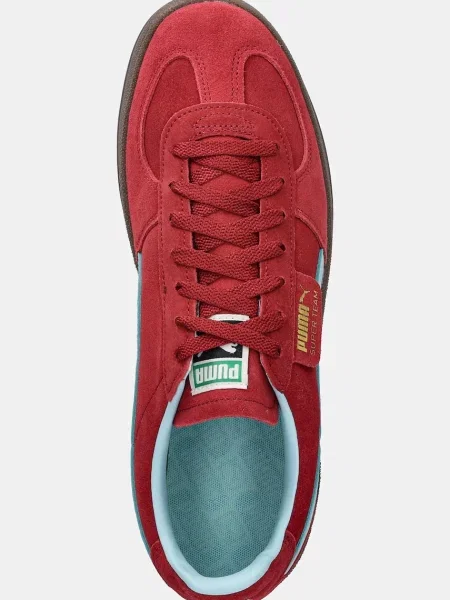 Puma velúr sportcipő Super Team SD piros