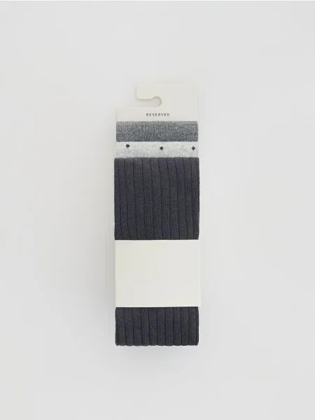 Reserved колготки 3 шт. темно-сірий сірі