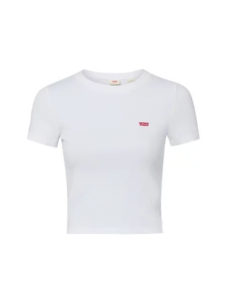 T-shirt o kroju slim fit z naszywką z logo Levi's biała