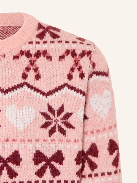 Only Sweter rosa biały